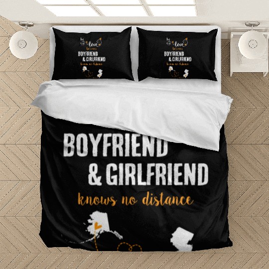 Love Between BF And GF Alaska To New Jersey Gift Bedding Sets