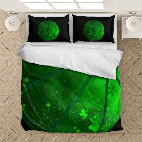 Basketball Shamrock Lucky Clover Irish St Patrick Bedding Sets