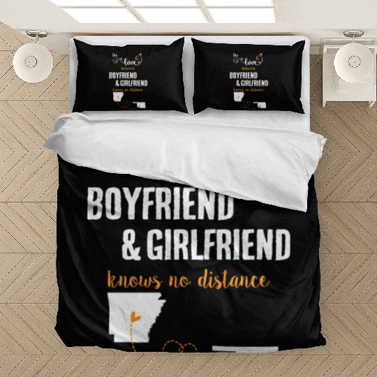 Love Between BF And GF Arkansas To Oklahoma Gift Bedding Sets