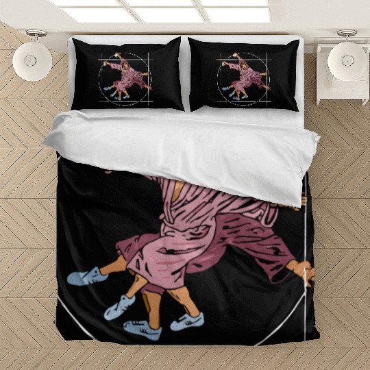 Vitruvian Dude - Big Lebowski Yoga Pose Bedding Sets