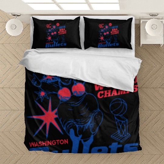 Defunct Washington Bullets 1978 World Champs Bedding Sets