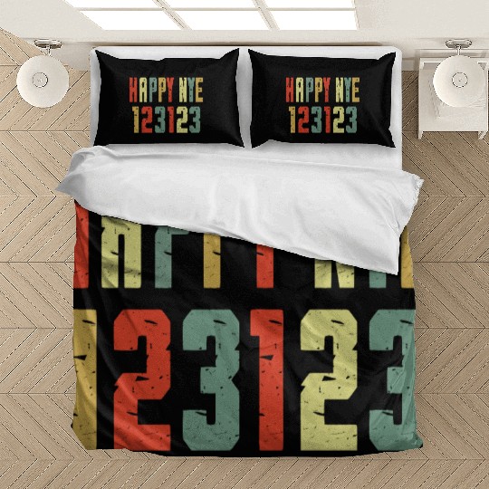 123123 Happy New Year 2024 NYE Bedding Sets