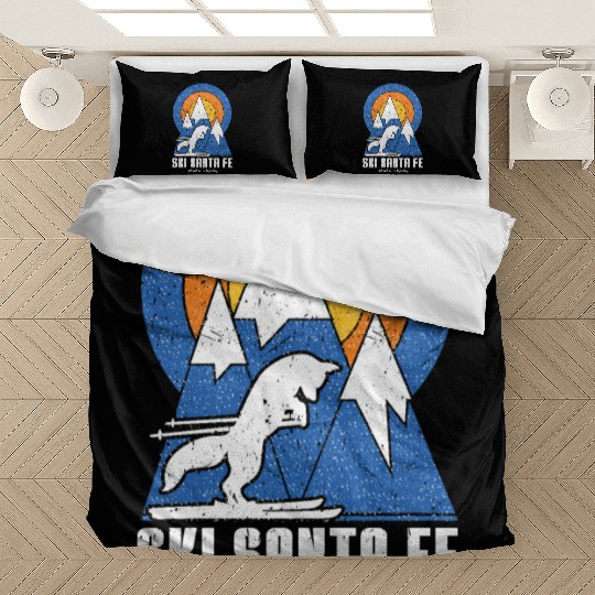 Retro Ski Santa Fe White Fox Bedding Sets