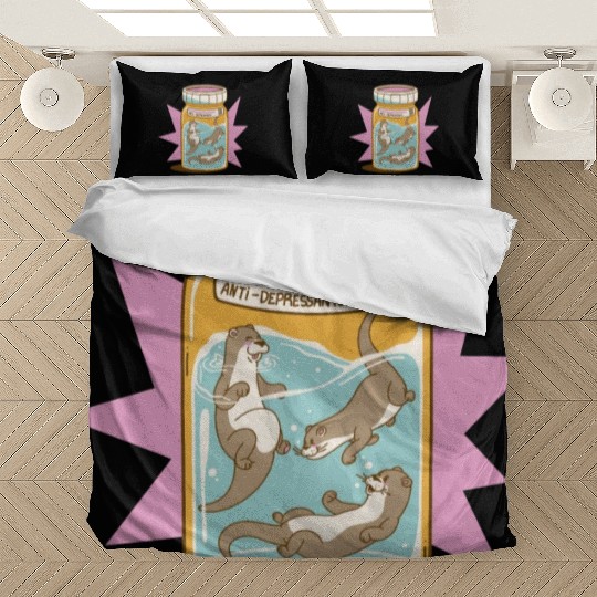 Joyful Otter Jar Bedding Sets