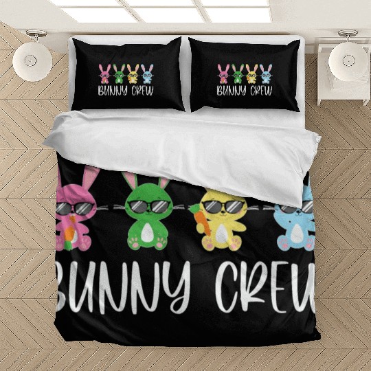 Bunny Crew, happy family Easter Day Bedding Sets