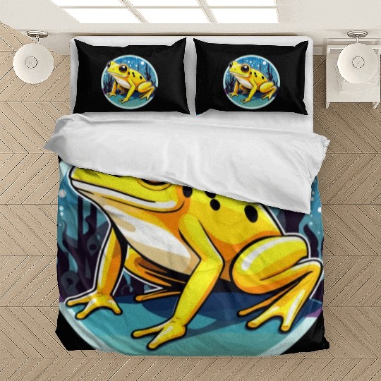 Golden Poison Frog Illustration Bedding Sets