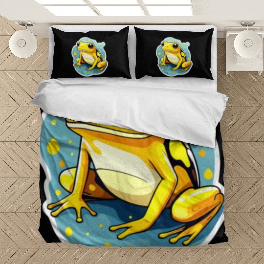 Golden Poison Frog Illustration Bedding Sets