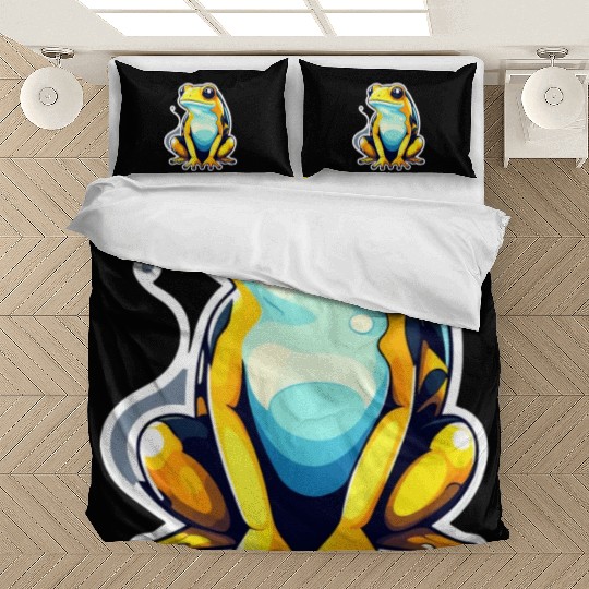 Golden Poison Frog Illustration Bedding Sets