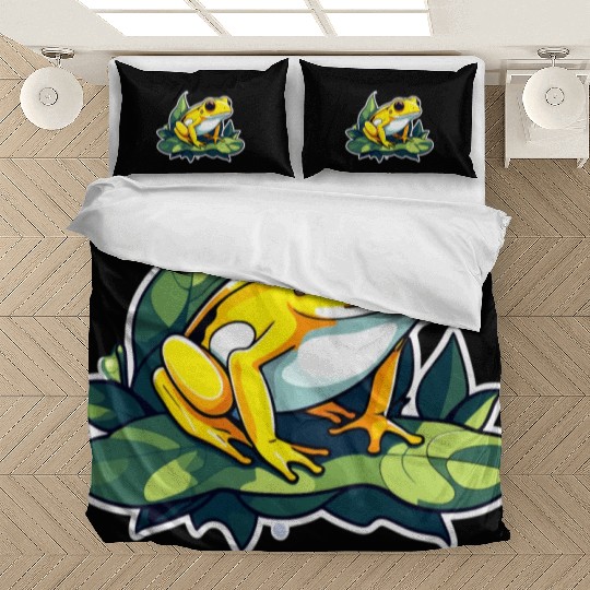 Golden Poison Frog Illustration Bedding Sets