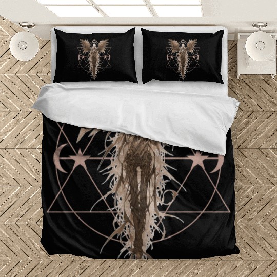 Angel Skeleton Geometric Witchcraft Ethereal Gothi Bedding Sets
