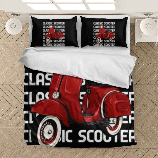 Vespa Classic Scooter Bedding Sets