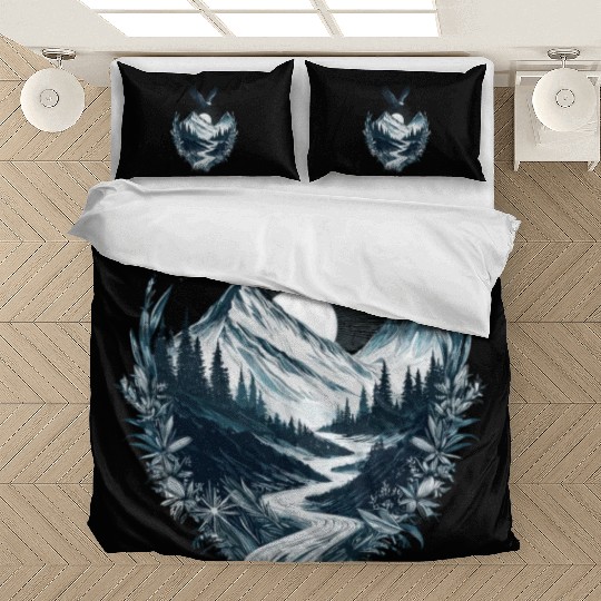 Mountain Silver Eagle Bedding Sets