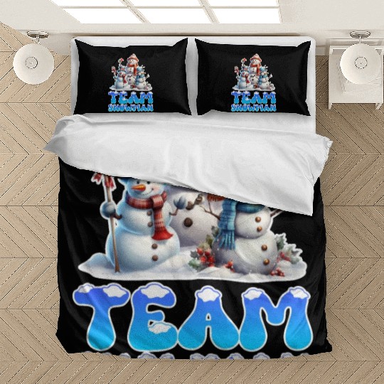 Snow Fever Team Snowman Snowmen Snow Bedding Sets