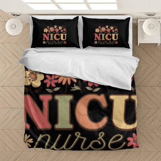 NICU Nurse Floral Tribute Bedding Sets