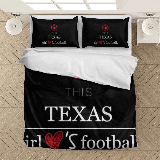 This girl texas football Bedding Sets