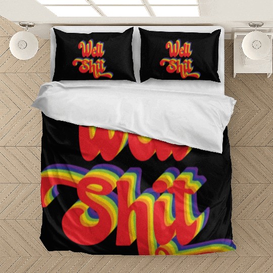 Rainbow Retro Stacked Well Shit Bedding Sets