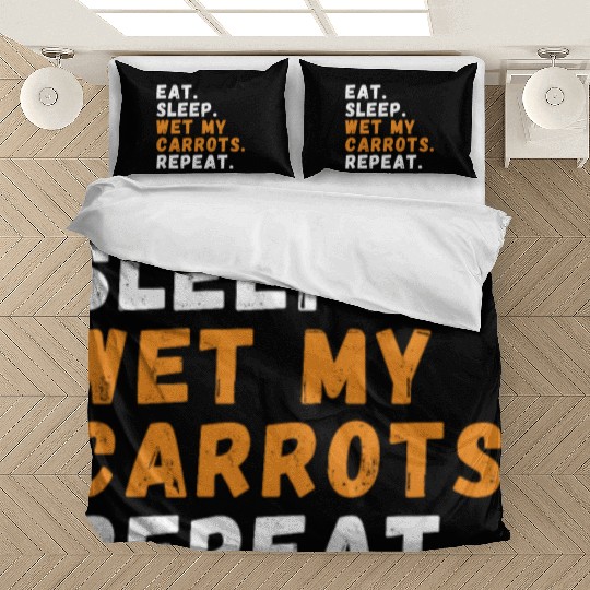 Funny Garden Humor Carrot Plant Garden Bedding Sets