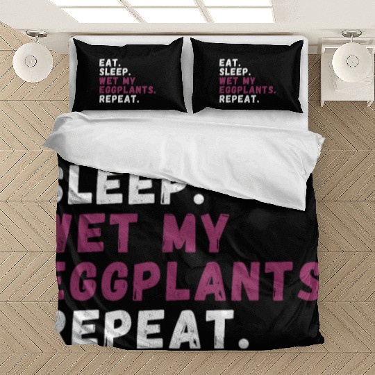 Eggplant Lover Healthy Cuisine Gardening Bedding Sets