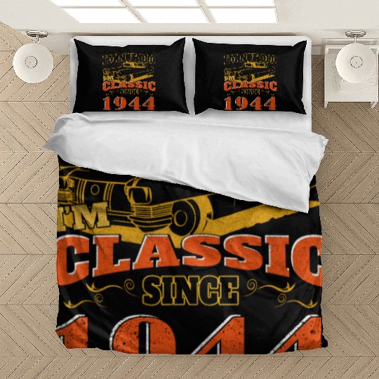 Oldtimer 1944 80th birthday present men Bedding Sets