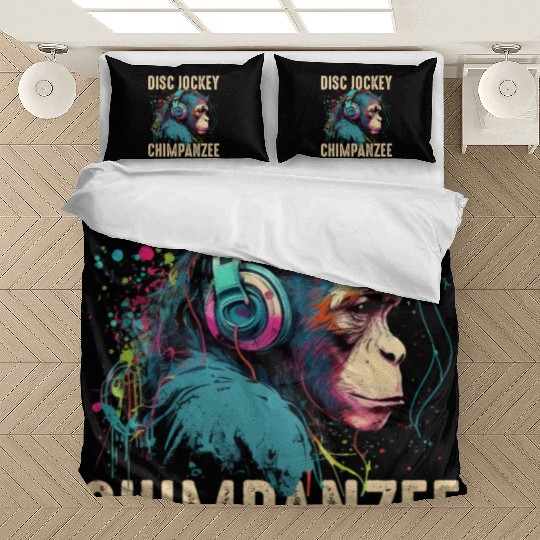 Disc Jockey Chimpanzee Bedding Sets