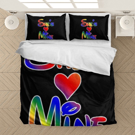 LGBT Pride I'm Her She's Mine Lesbian Couple Love Bedding Sets