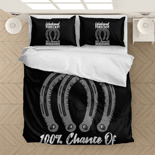 Weekend Forecast 100 Chance Of Horseshoe Bedding Sets