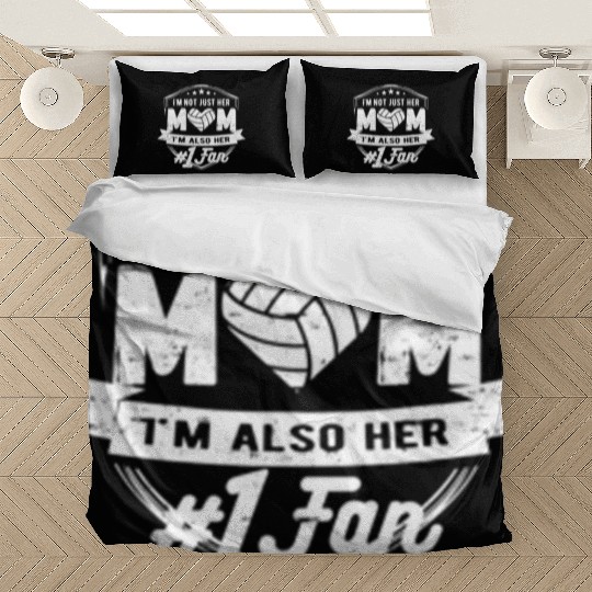 Number One Fan Volleyball Mom Bedding Sets