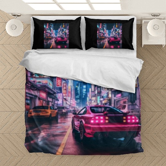 Vaporwave Tokyo Bedding Sets