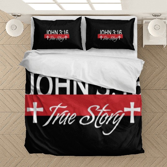 John 3:16 True Story Love Jesus Christian Bedding Sets