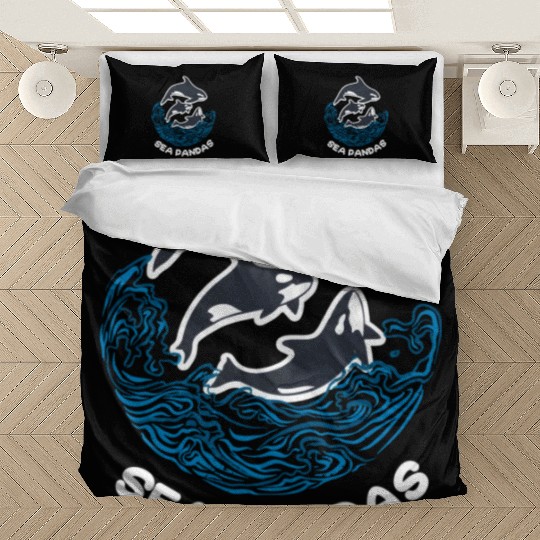 Sea Panda Orca Wild Panda Bamboo Bedding Sets