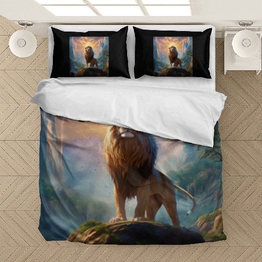 Celestial Lion King Art Print 144 Starseed Bedding Sets