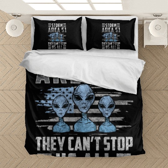 Aliens Area 51 Alien Astronaut Bedding Sets