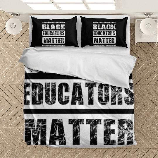 Black Educators Matter African History Teacher Men Bedding Sets