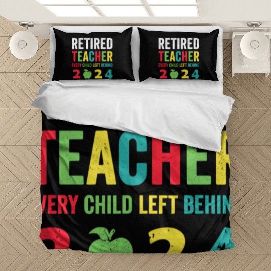 Retired Teacher EST 2024 Bedding Sets