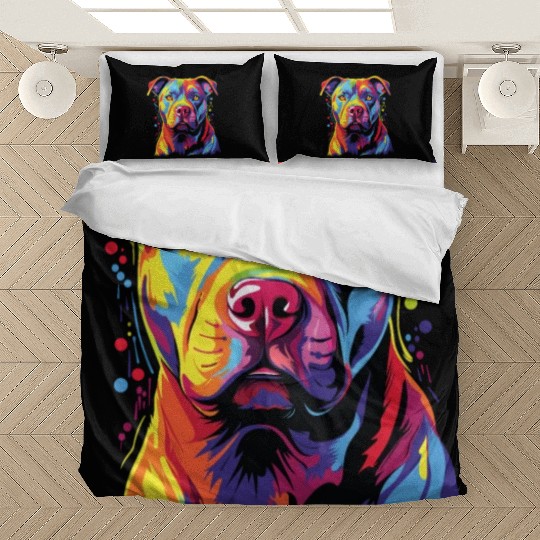 Watercolor Colorful Staffordshire Bedding Sets