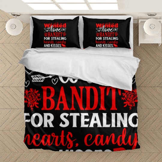 Wanted Love Bandit For Stealing Hearts Candy And Bedding Sets