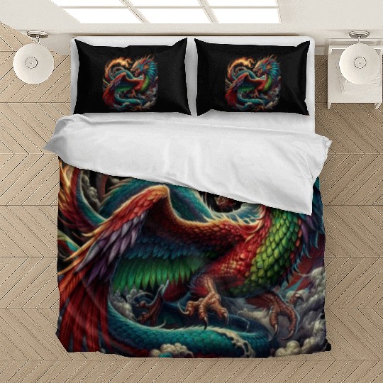 Aether s Embrace The Phoenix Dragon Bedding Sets
