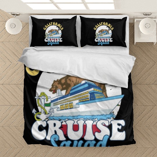 California Cruise Squad Family Vacation Trip Bedding Sets