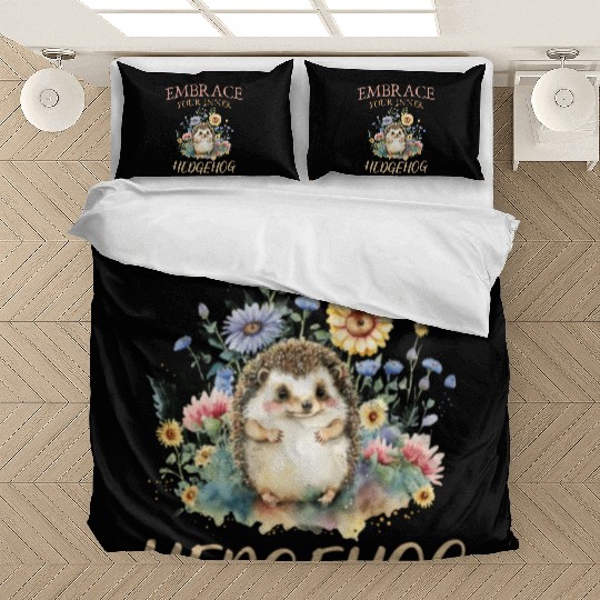Embrace your inner hedgehog Cute Hedgehog Animal Bedding Sets