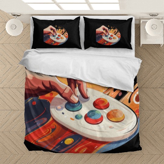 Painting with knobs - Music production Bedding Sets