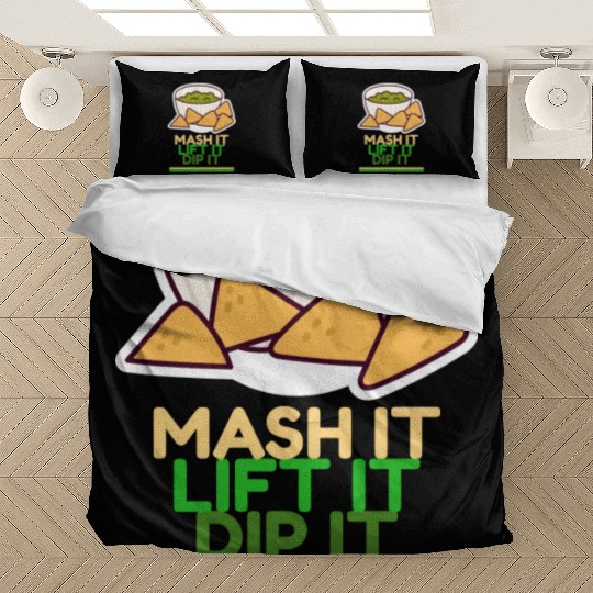Mash it, Lift it, Dip it Avocado Gym Bedding Sets