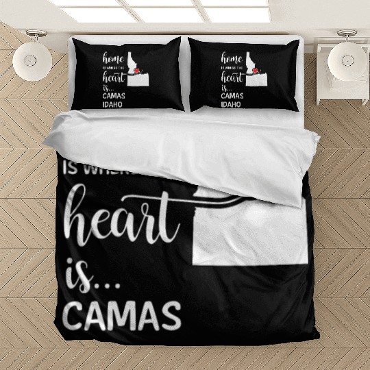 Camas County Idaho Is Where My Heart Is Cool Gift Bedding Sets