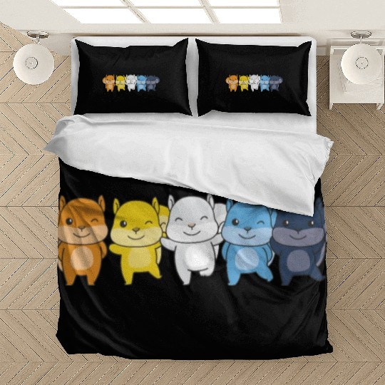 Aroace Flag Pride Lgbtq Cute Squirrel Bedding Sets