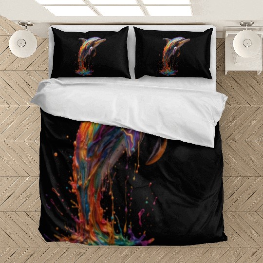 Rainbow Dolphin Bedding Sets