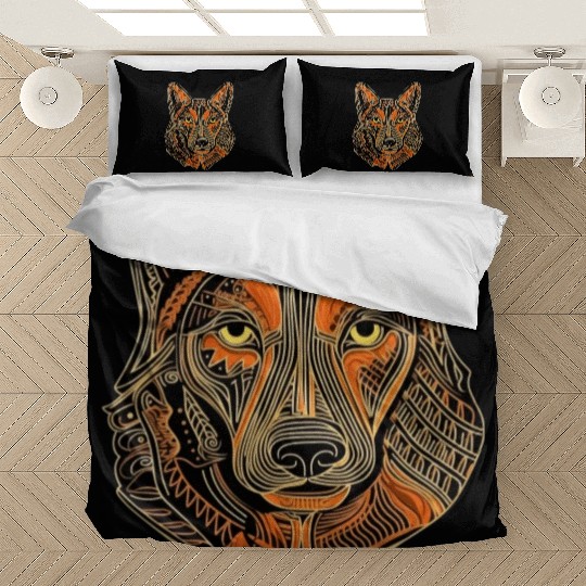 German Shepherd Funny Dog Street Art Comic Pet Bedding Sets