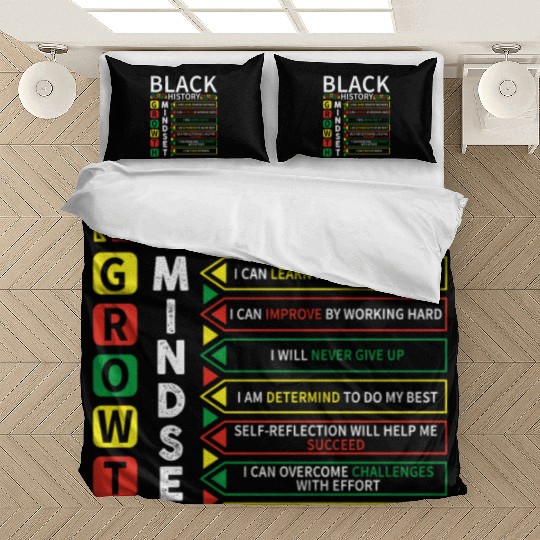 Growth Mindset Definition Black History Month Bedding Sets