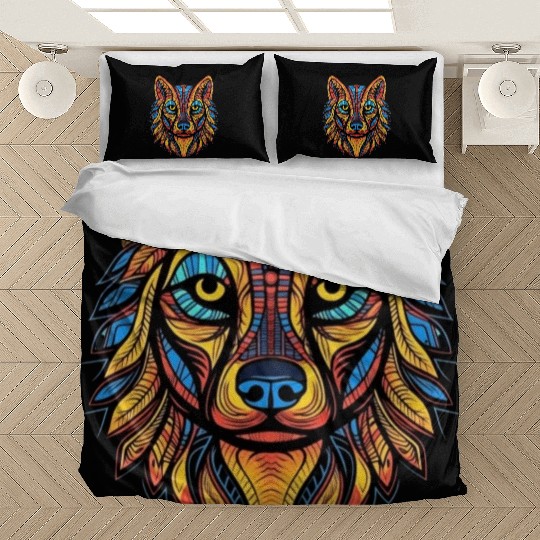 German Shepherd Funny Dog Street Art Comic Pet Bedding Sets
