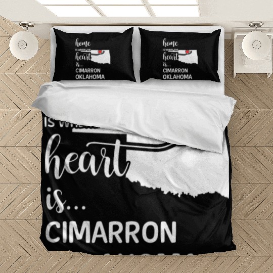 Cimarron County Oklahoma Is Where My Heart Is Gift Bedding Sets