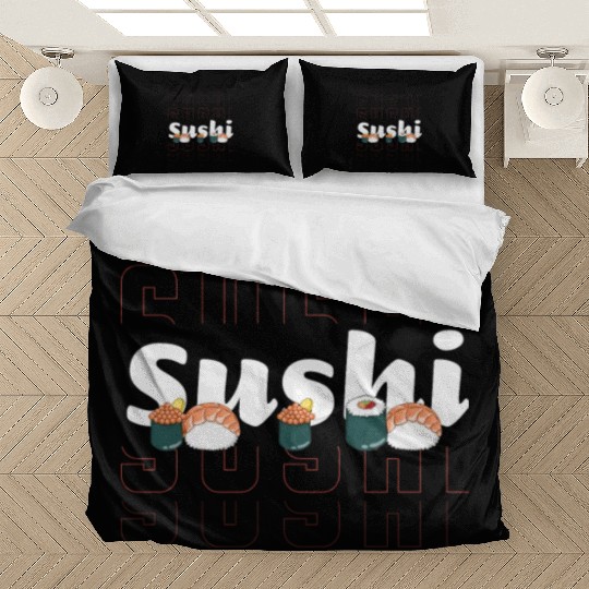 Japanese Fish Maki Cuisine Bedding Sets