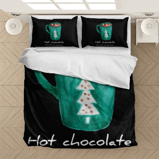 Drink Hot chocolate good last winter time Yard Bedding Sets